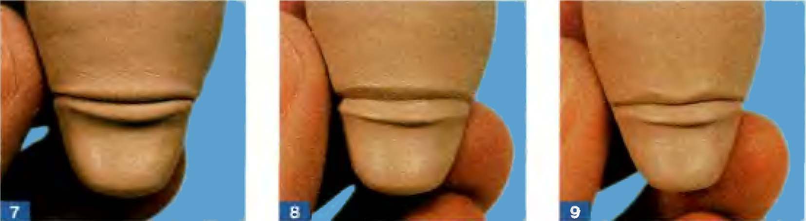 Техника изготовления губ куклы из полимерной глины