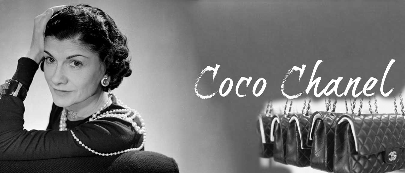 Коко Шанель с сумочкой на цепочке
